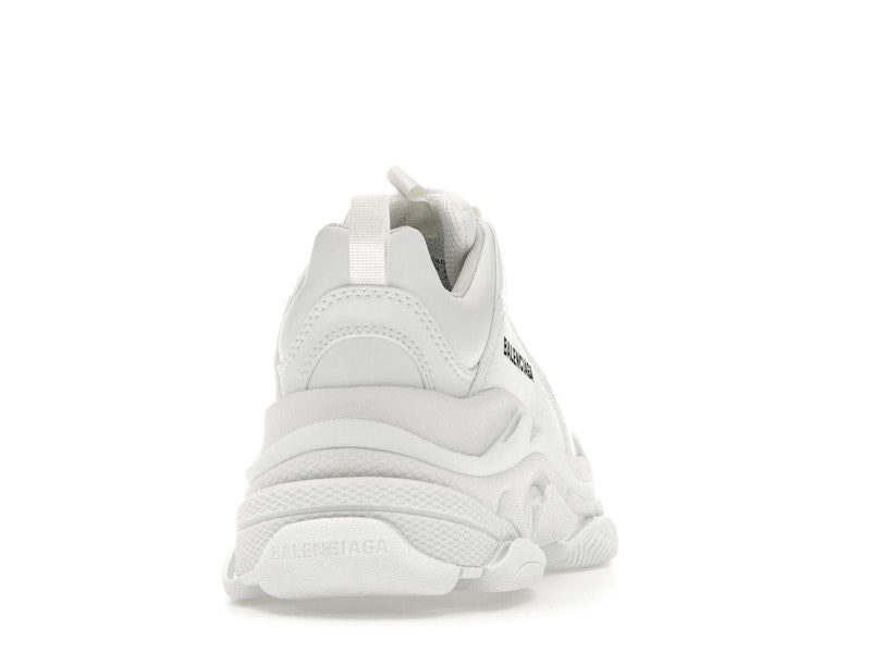 Balenciaga Triple S Synthetic Leather Triple White (Women's)