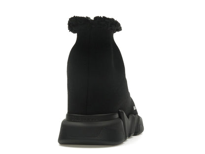 Balenciaga Speed 2.0 Recycled Fake Fur Black (Women's)