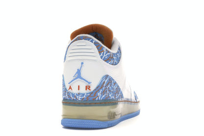 Jordan AJF 3 White University Blue Sunset