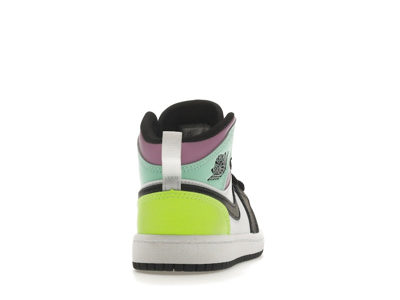 Jordan 1 Mid Pastel Black Toe (PS)