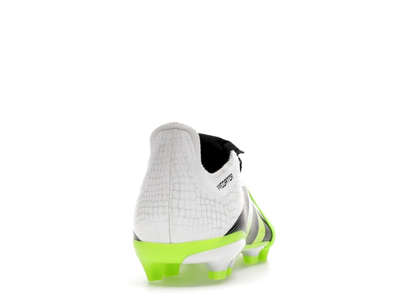 adidas Predator League Fold-Over Tongue FG/MG Cloud White Core Black Lucid Lemon