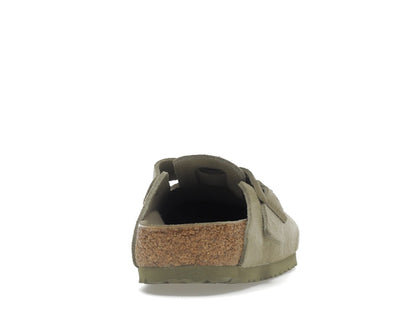 Birkenstock Boston Soft Footbed Suede Faded Khaki