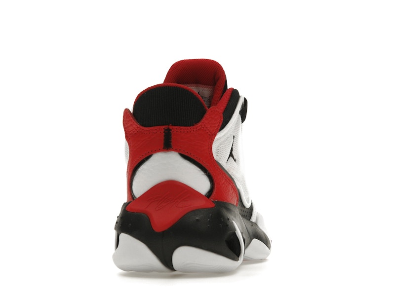 Jordan Max Aura 4 White Black University Red
