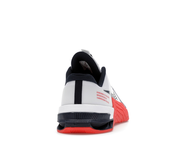 Nike Metcon 8 White Crimson Obsidian