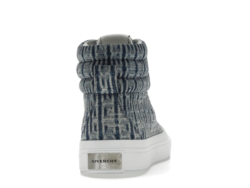 Givenchy City High Top In 4G Denim Blue White