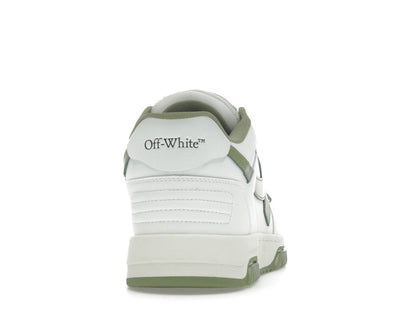 OFF-WHITE Out Of Office OOO Low Tops White Sage