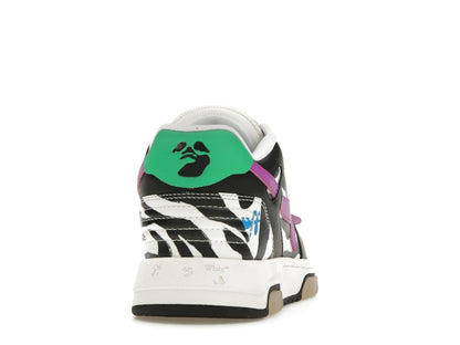 OFF-WHITE Out Of Office OOO Low Tops Zebra Pink (Women's)