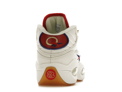 Reebok Question Mid White Red Blue