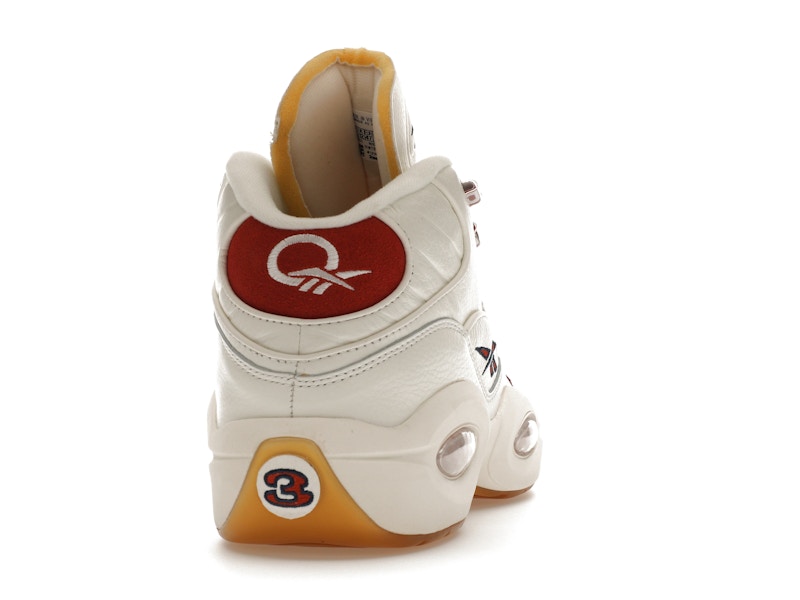 Reebok Question Mid Vintage Red Toe