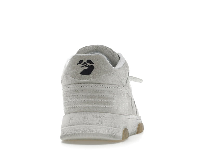 OFF-WHITE Out Of Office OOO Low Tops Vintage Suede Destressed White