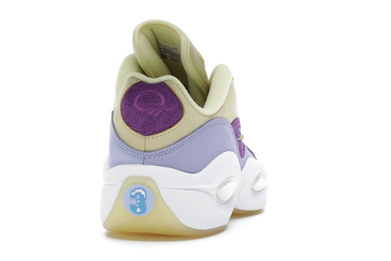 Reebok Question Low BBC Ice Cream Running Dog Yellow Purple