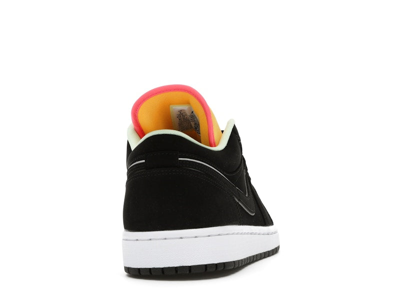 Jordan 1 Low Black Aurora Green Laser Orange
