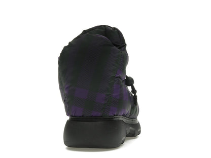 Burberry Check Pillow Boot Black Purple (Women's)