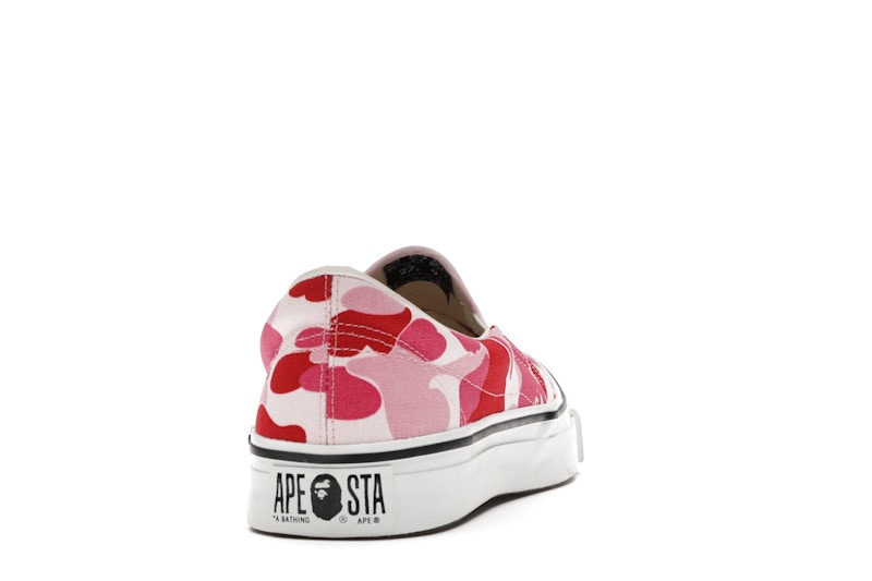 A Bathing Ape Bape Slip-On ABC Camo Pink