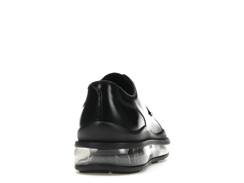 Prada Lace-Up Derby Black Brushed Leather