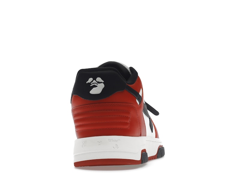 OFF-WHITE Out Of Office OOO Low Tops Black White Red