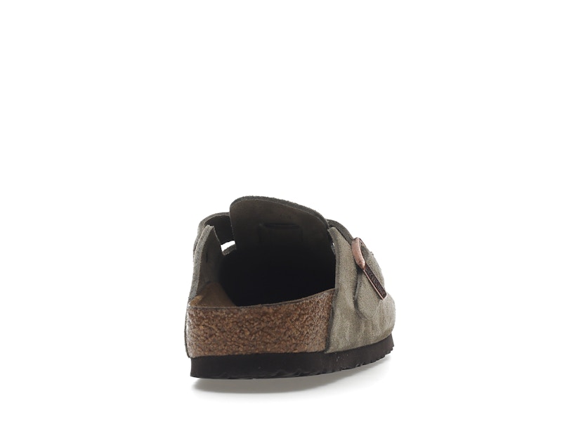 Birkenstock Boston Soft Footbed Suede Taupe (Narrow Fit)