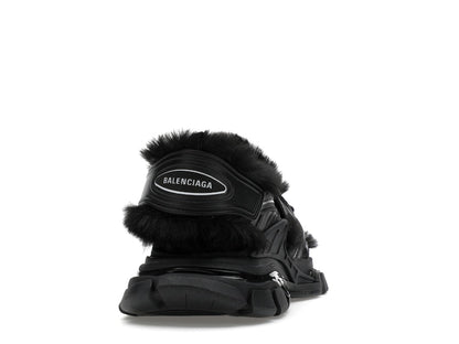 Balenciaga Track Sandal Fake Fur Black (Women's)