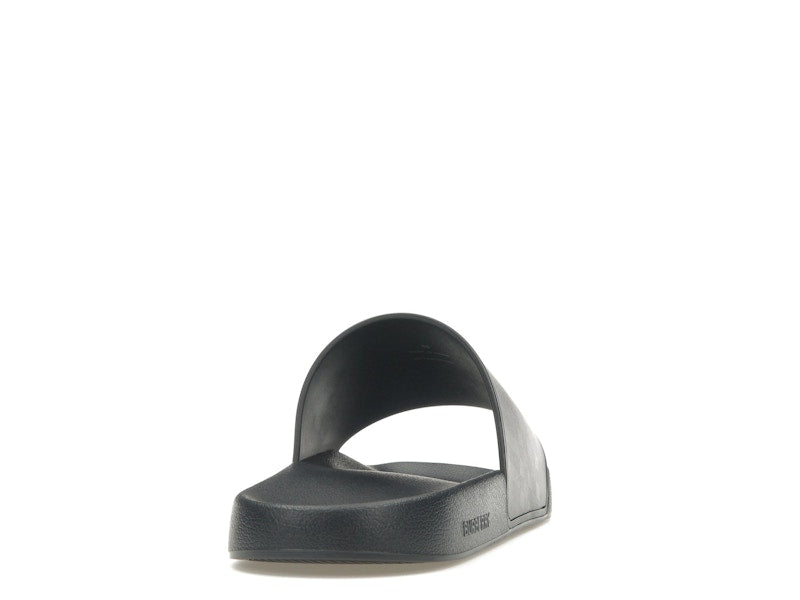 Burberry Embossed Logo Slides Dark Blue