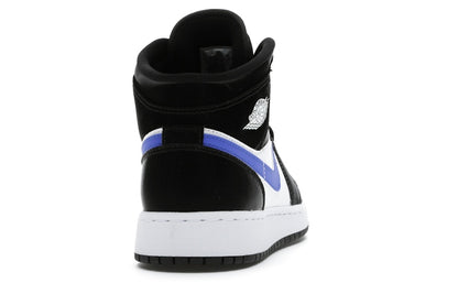 Jordan 1 Mid Black Racer Blue White (GS)
