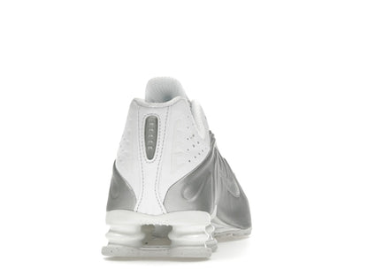 Nike Shox R4 White Bright Crimson Metallic Silver
