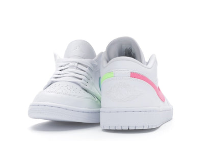 Jordan 1 Low White Multi-Color Swoosh