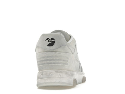 OFF-WHITE Out Of Office OOO Low Tops White Distressed