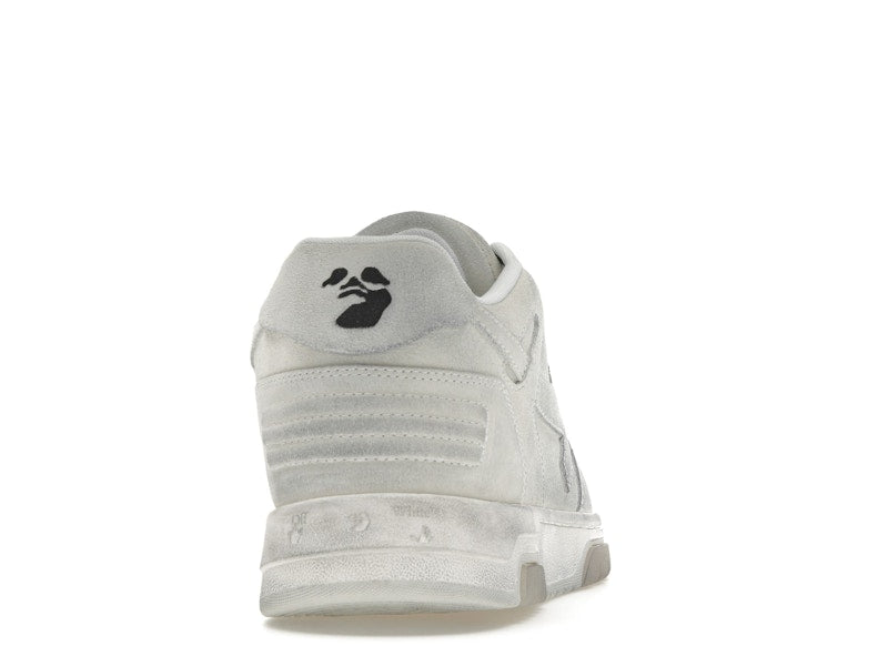 OFF-WHITE Out Of Office OOO Low Tops White Distressed