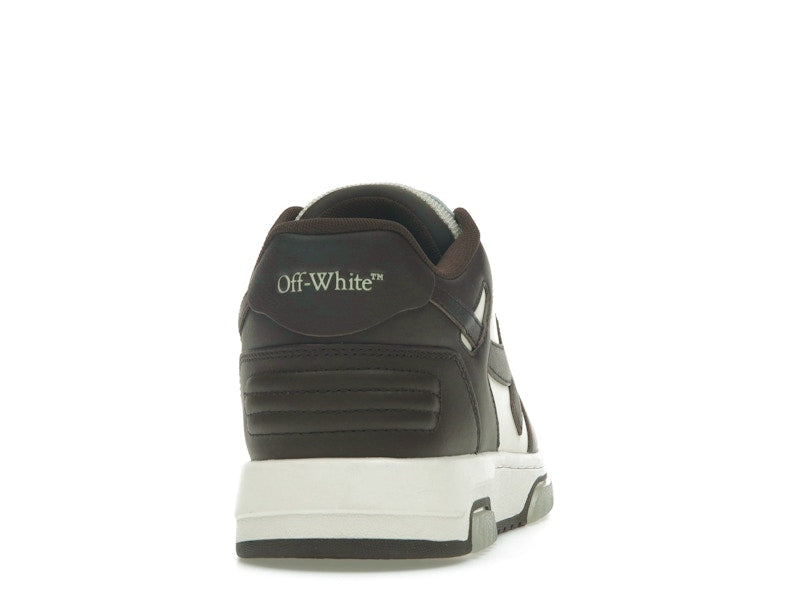 OFF-WHITE Out Of Office "OOO" Low Tops Chocolate Cream