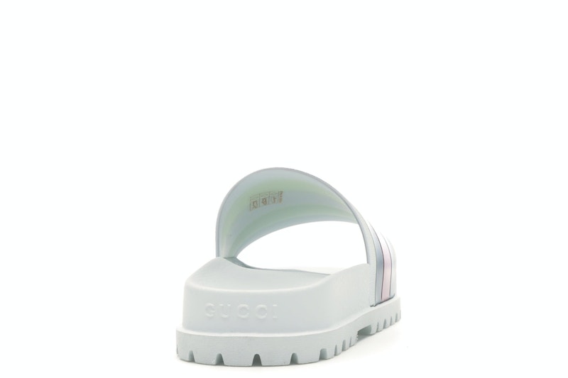Gucci Web Slide Sandal White