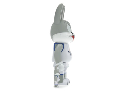 Bearbrick x Space Jam Rabbrick Bugs Bunny 100% & 400% Set Grey