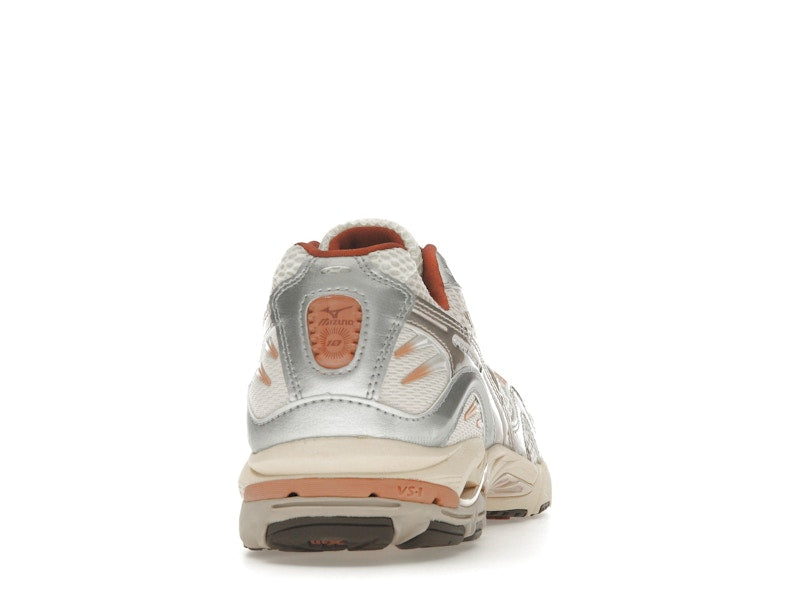 Mizuno Wave Rider 10 White Silver Orange