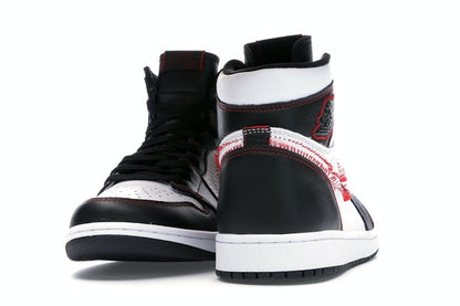 Jordan 1 Retro High Defiant White Black Gym Red