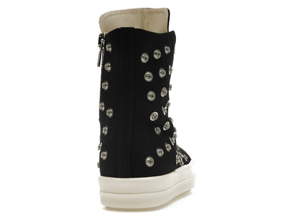 Rick Owens DRKSHDW Sneaks Studded Eyelets Black Milk