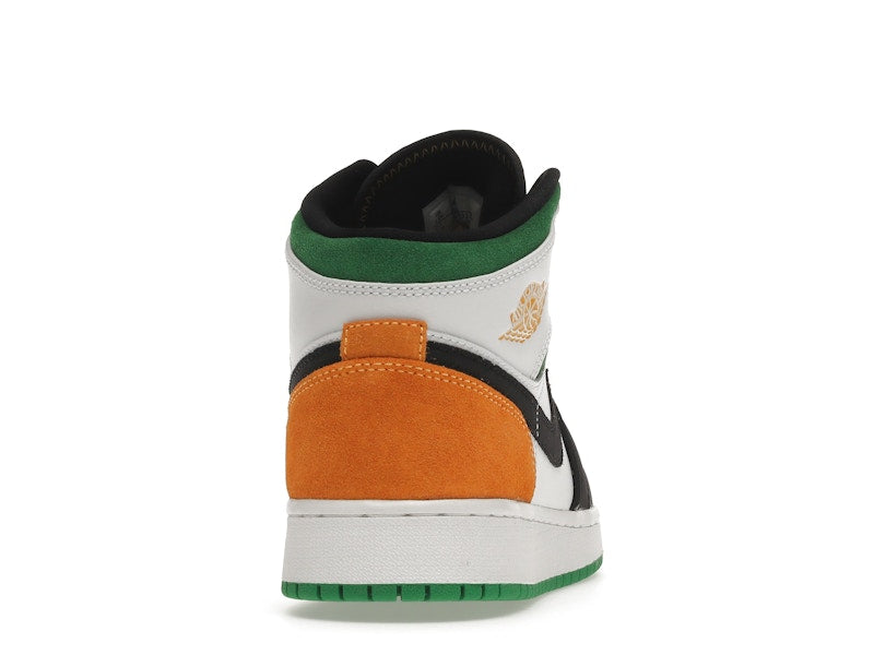 Jordan 1 Mid SE White Laser Orange Lucky Green (GS)