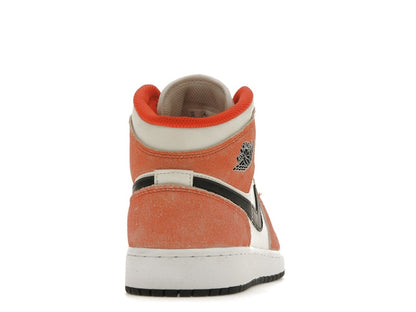 Jordan 1 Mid SE Orange Suede (GS)