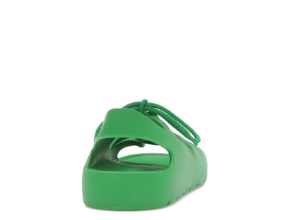 Bottega Veneta Jelly Lace Up Sandal Green