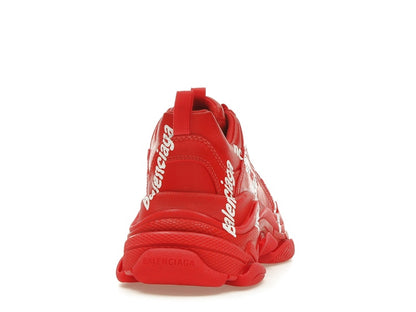 Balenciaga Triple S All Over Tomato Red White