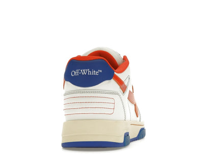 OFF-WHITE Out Of Office OOO Low Tops White Orange Blue Contrast Stitching