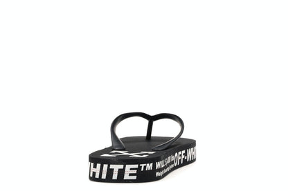Off-White Logo Typographic Flip Flop Black SS20