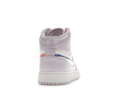 Jordan 1 Mid SE Barely Grape Iridescent Swoosh (GS)