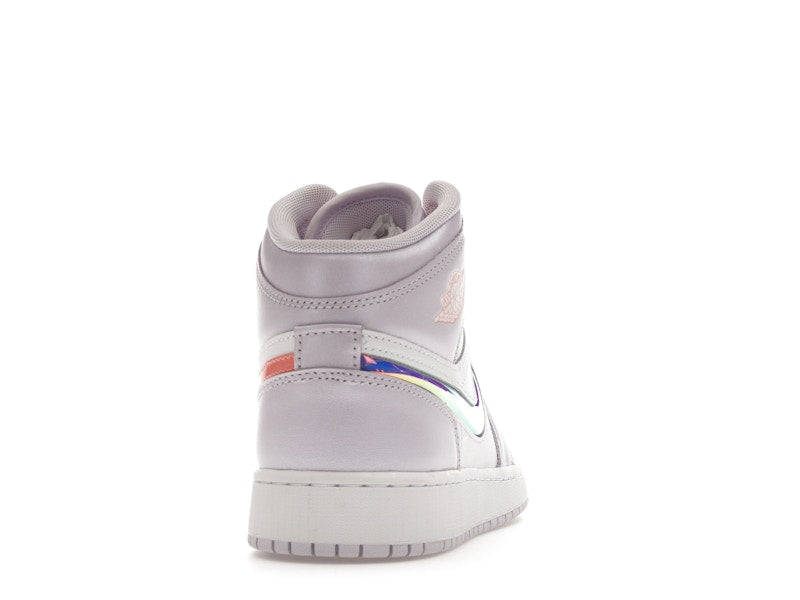 Jordan 1 Mid SE Barely Grape Iridescent Swoosh (GS)