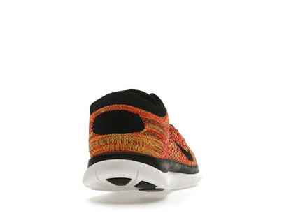 Nike Free Flyknit 4.0 Black Volt Bright Crimson