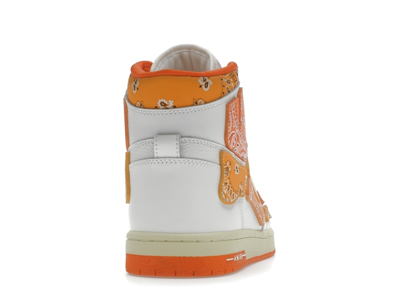 AMIRI Skel Top Hi Bandana White Orange