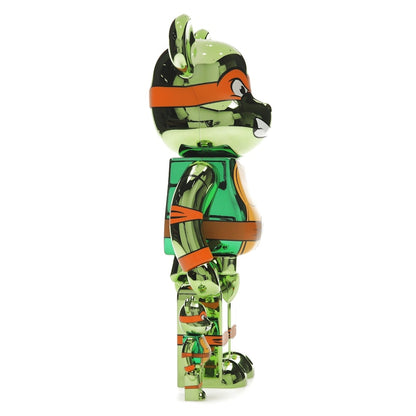Bearbrick x Teenage Mutant Ninja Turtles Michelangelo 100% & 400% Set