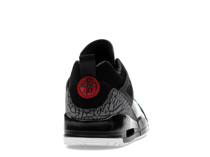 Jordan Spizike Low Black Classic Green White Varsity Red