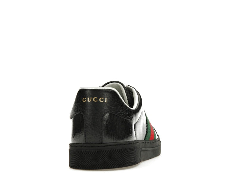Gucci Ace GG Crystal Canvas Black