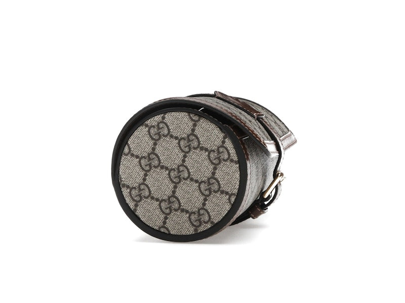 Gucci Supreme Monogram Watch Role Bag Brown