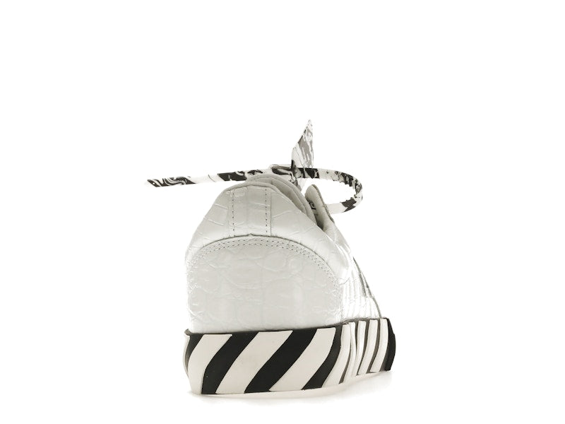 OFF-WHITE Vulc Low Croco Leather White Black