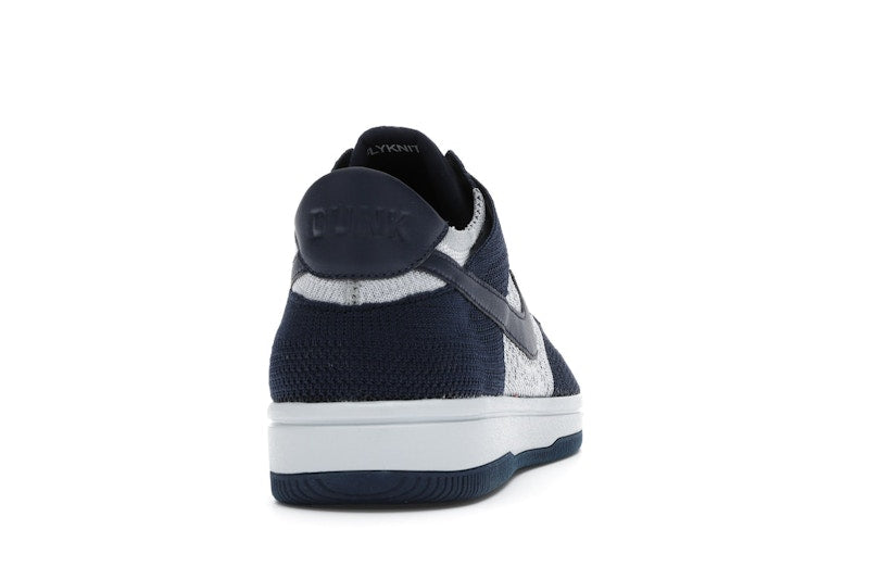 Nike Dunk Low Flyknit College Navy Pure Platinum